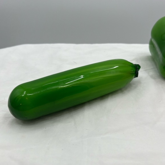 Set of 4 Hand blown glass Murano Style Vegetables - Picture 5 of 15